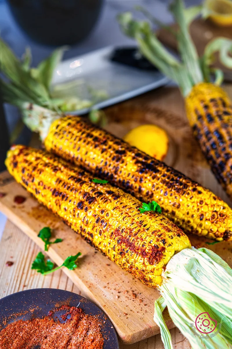 Indian Style Roasted Corn - Masala Bhutta