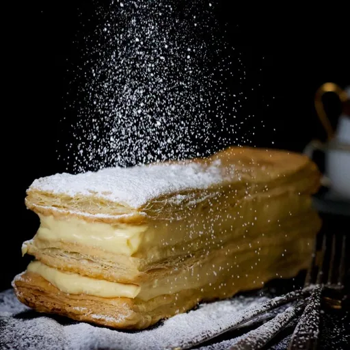 Napoleon Dessert | Mille Feuille Cream Pastry