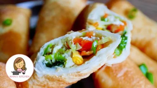 Rollitos de primavera de pollo