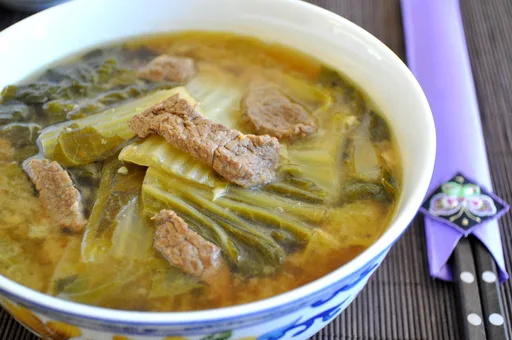 Cabbage Soybean Paste Soup (Baechu Doenjang Guk)
