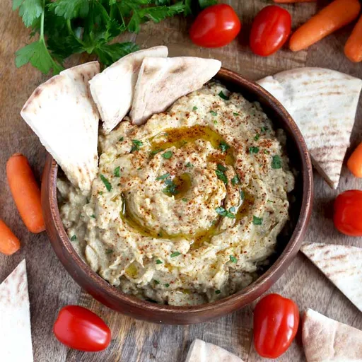 Receta de baba ganoush (vegano)