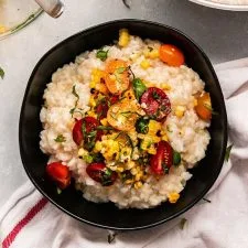 Summer Risotto with Grilled Corn & Tomatoes