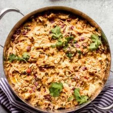 Easy Stove Top Creamy Shredded Chicken