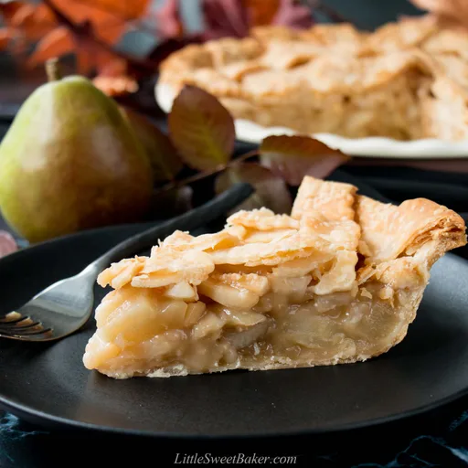 Tarta de pera, arce y jengibre