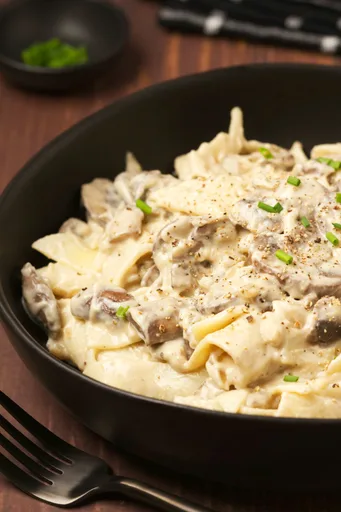Vegan Mushroom Stroganoff