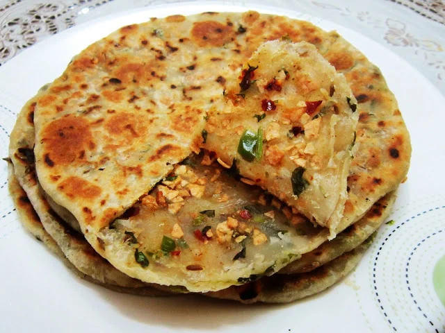 Papad Paratha (spicy flatbread)