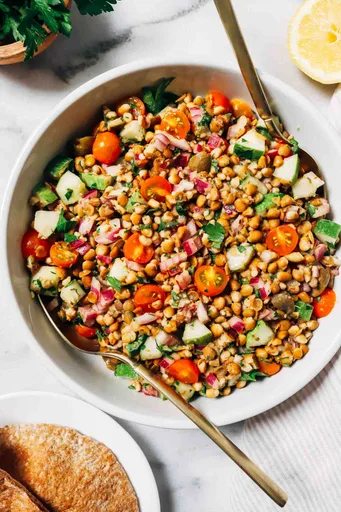 Mediterranean Lentil Salad (vegan, gluten-free)