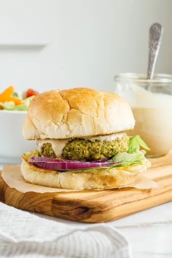 Vegan White Bean Broccoli Burgers