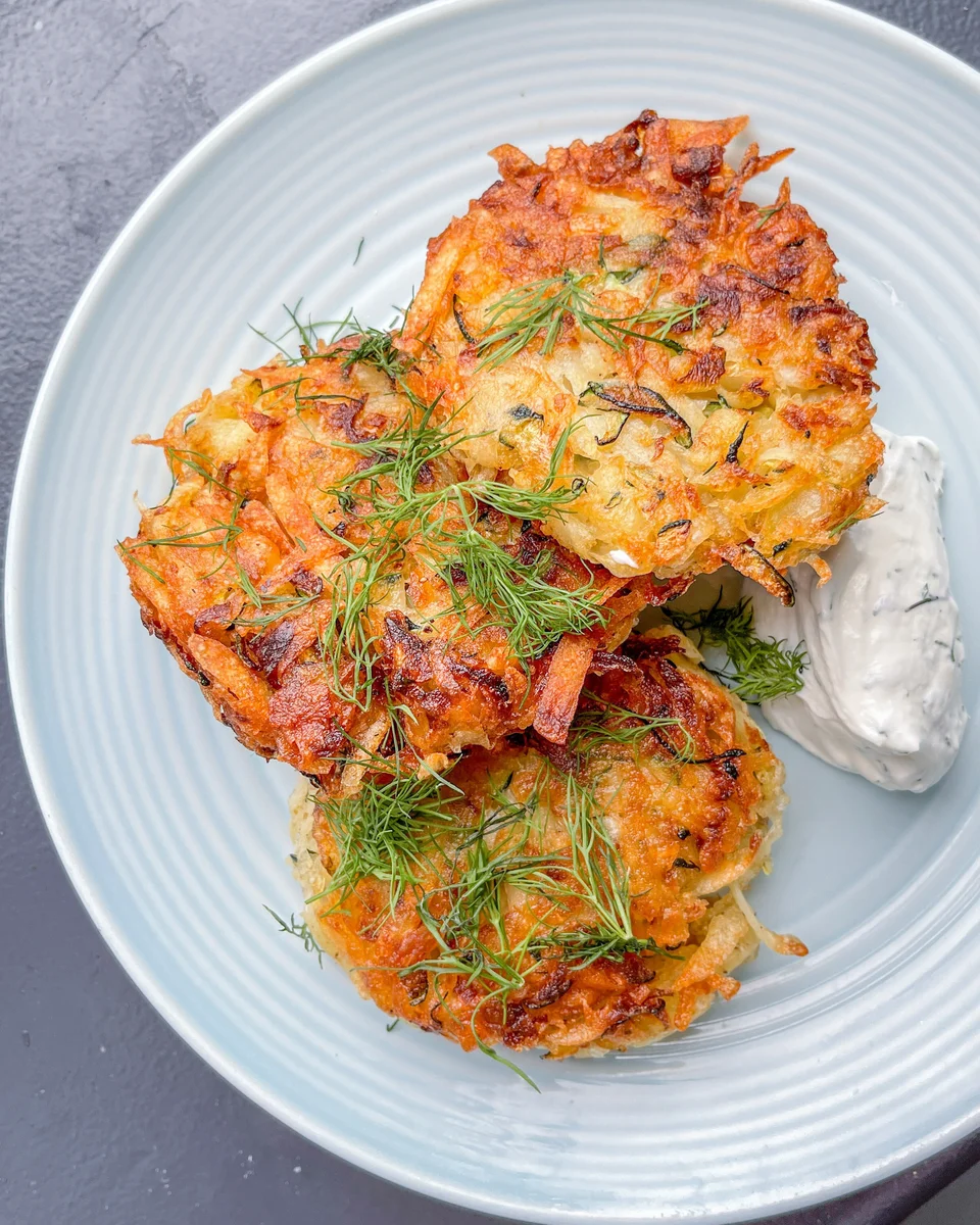 Potato, Courgette and Cumin Fritters