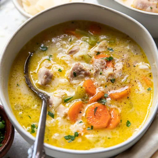 Creamy Chicken and Rice Soup