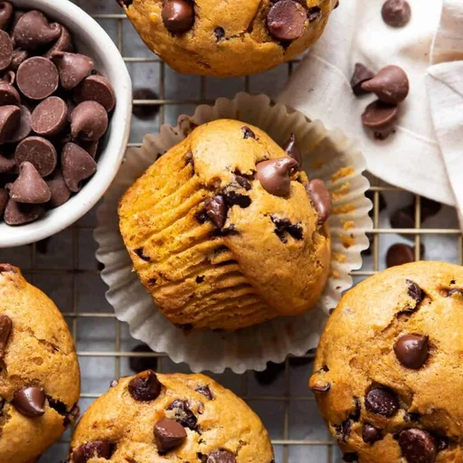 Pumpkin Chocolate Chip Muffins