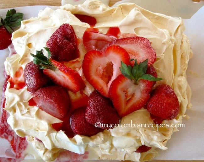 Receta de Merengón de Fresas