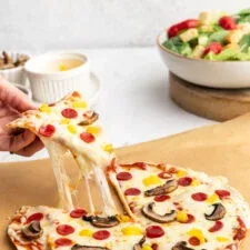 Receta de pizza con tortilla