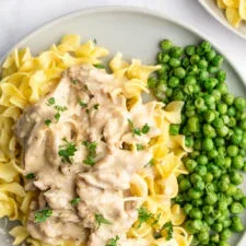 Crockpot Chicken and Gravy with Noodles