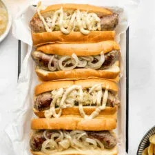 Slow Cooker Beer Brats Recipe (Crockpot Brats)