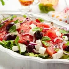 Receta de Ensalada Refrescante de Sandía y Feta