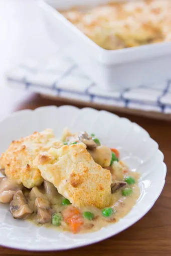 Chicken and Mushroom Cobbler