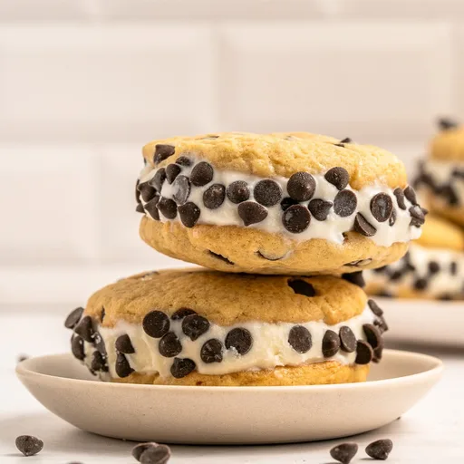Sándwich de helado con galletas