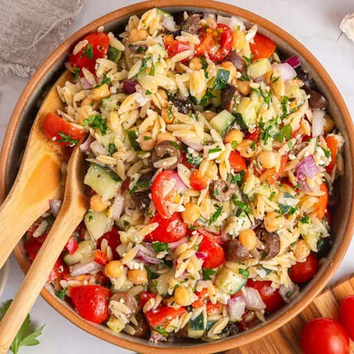 Greek Orzo Pasta Salad Recipe