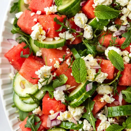 Watermelon Salad with Feta Cheese Recipe