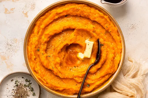 Puré de calabaza almizclera