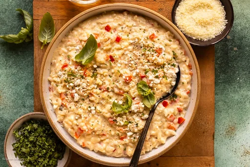 Risotto con queso de cabra