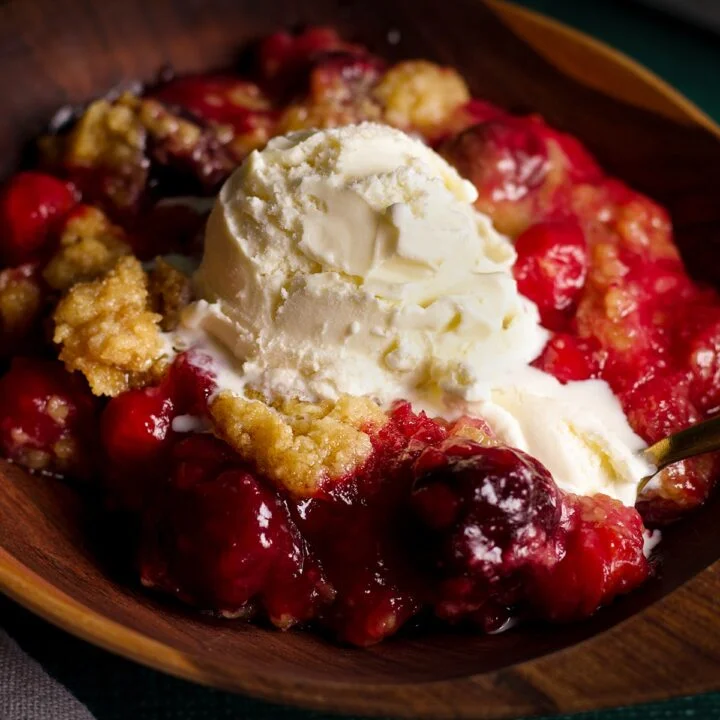 Cherry Cobbler Recipe (fresh or frozen cherries)