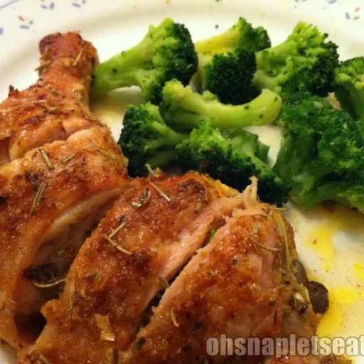 Receta de cuartos traseros de pollo asados especiados