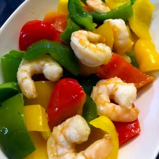 Shrimp Bell Peppers Stir Fry