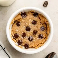 Healthy Chocolate Chip Mug Cake