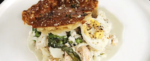 Fish pie with vermouth velouté