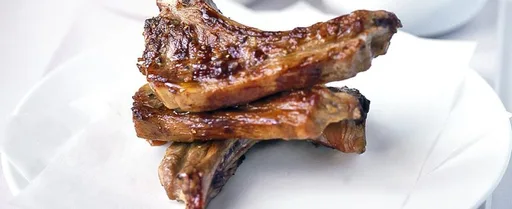 Lamb cutlets with mint relish
