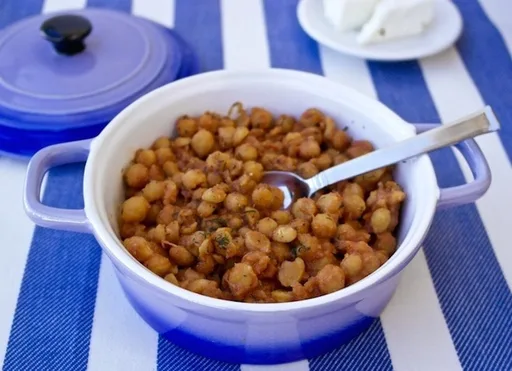 Garbanzos asados griegos