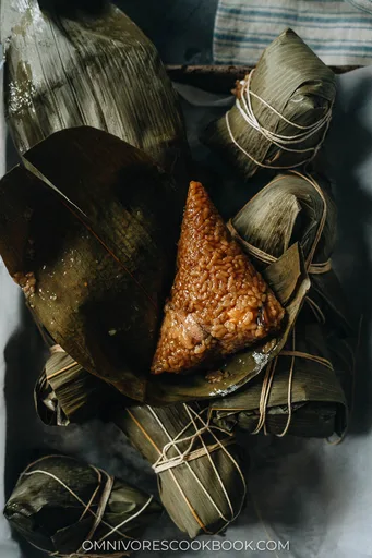 Pork Zongzi (Cantonese Savory Sticky Rice Dumplings)