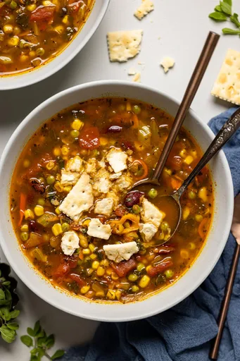 Loaded Vegan Veggie Soup