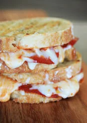 Cheesy Grilled Pizza Sandwich