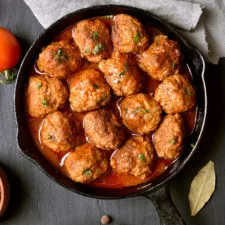 Tomato Dijon Turkey Meatballs