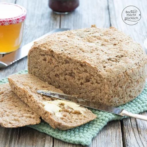 Einfaches Roggenschrotbrot