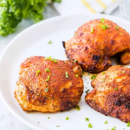 Muslos de pollo en freidora de aire