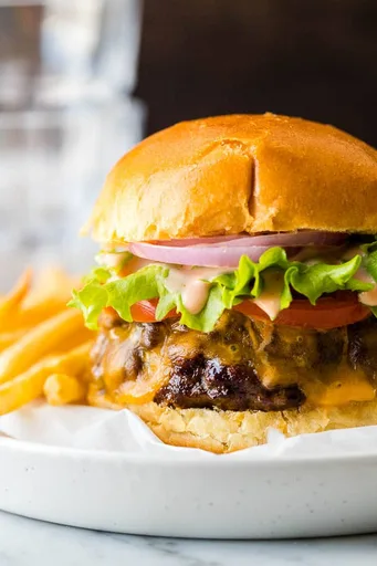 Air Fryer Hamburgers