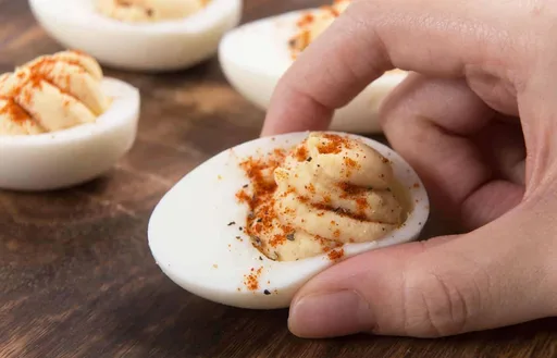 Huevos rellenos en Instant Pot