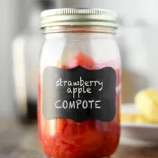 Compota de fresa y manzana
