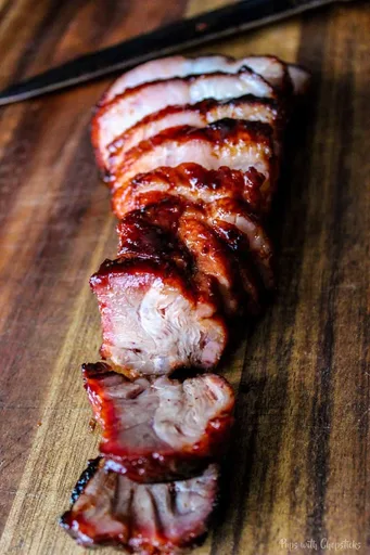 Char Siu dulce y pegajoso (cerdo a la barbacoa chino)