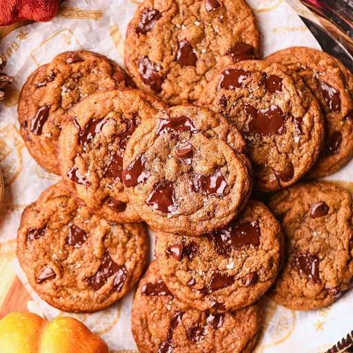 Brown Butter Pumpkin Chocolate Chip Cookies