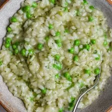 Wild Garlic Butter & Pea Risotto