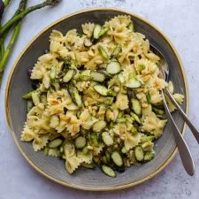 Shaved Asparagus Pasta Salad