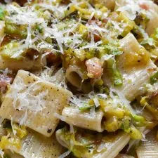 Brussels Sprout Carbonara
