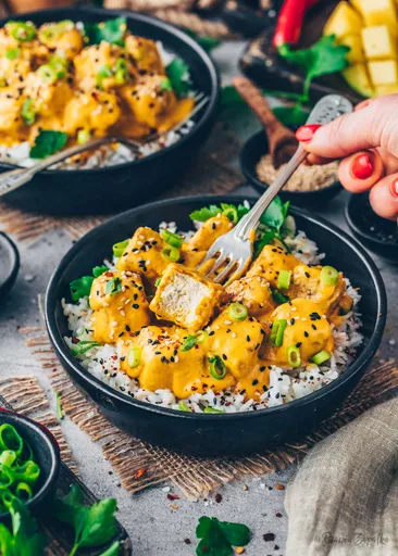 Vegan Mango Coconut Curry with Tofu