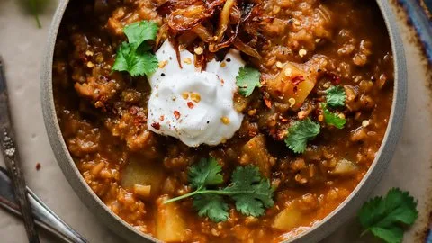 Potato & Red Lentil Soup