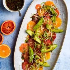 Blood Orange & Avocado Salad with Nam Jim Dressing